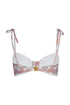 San Miguel Top / Sky Blue Ornaments - Ivory