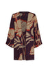 Joaquina Crepe Chine Mini Tunic / Purple Gladiolos