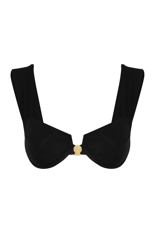 Sabina Top / Black - Ivory