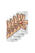 White Enchanted Garden Linen Napkins / Set of 4