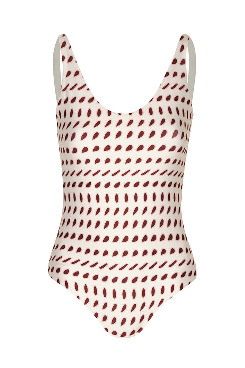 Olympic One Piece / Ivory Wine Seeds - White
