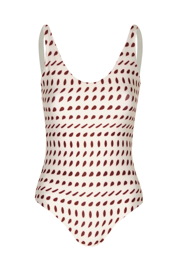 Olympic One Piece / Ivory Wine Seeds - White