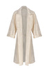 La Monumental Embroidered Coat / Ecru