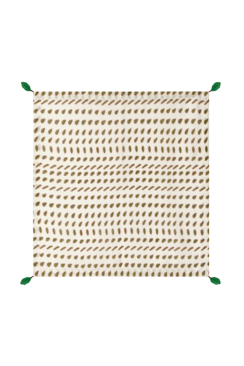 Green Seeds Linen Napkins / Set of 4