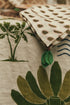 Green Seeds Linen Napkins / Set of 4