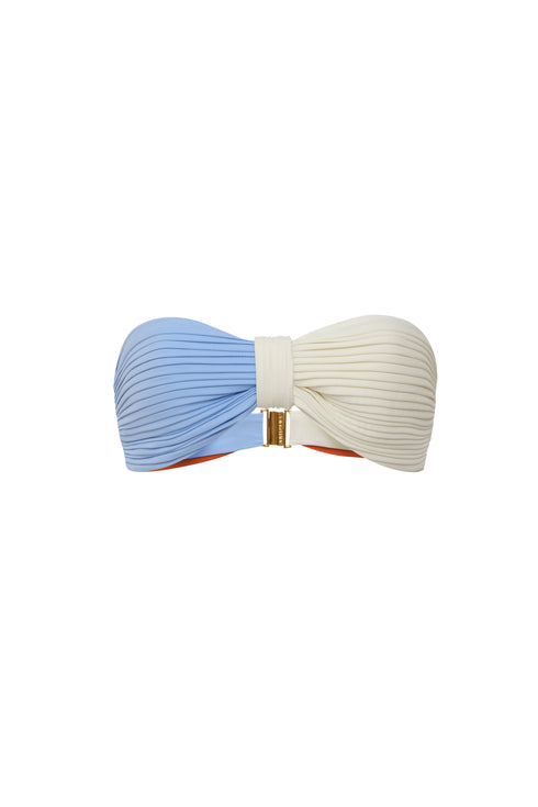 Emma Top / Sky Blue - Ivory