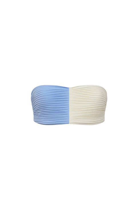 Emma Top / Sky Blue - Ivory