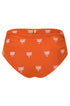 Victoria Embroidered Bottom / Orange Lilac Polka Palms