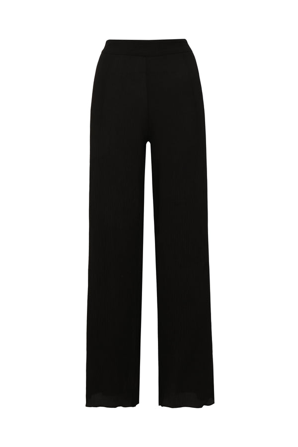 Santo Tomás Martellato Silk Pants / Black
