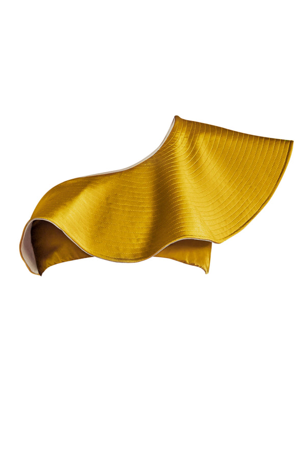 Sunset Waves Top / Yellow & Metallic Mint