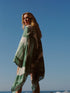 De La Falaise Cotton Silk Sarong / Green Horses