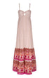 Julieta Linen Maxi Dress / Fuchsia Palms