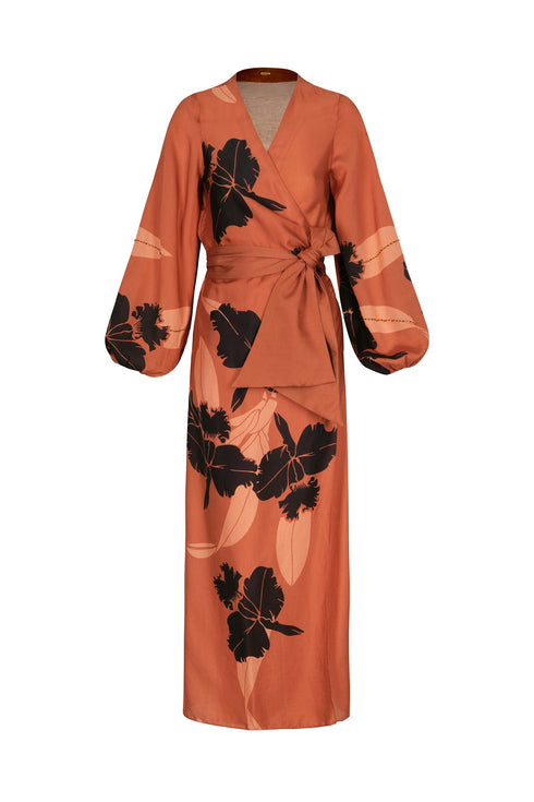 Tertulia Martellato Silk Maxi Dress / Terra Orchideas