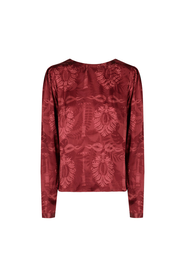 Sevilla Blouse / Wine Jacquard