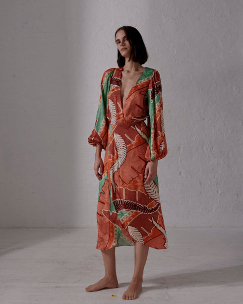 Sambale Jacquard Bodysuit / Coral