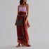 De La Falaise Cotton-Silk Sarong / Terracota Palms