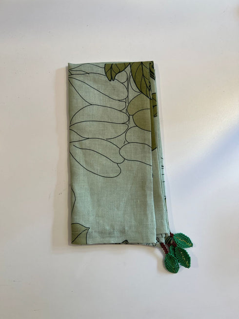 Guava Mint Linen Napkins / Set of 4