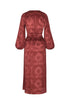 Tertulia Jacquard Maxi Dress / Wine
