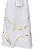 Ermita Linen Embroidered Midi Dress / White