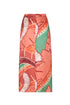 Amaime Jacquard Midi Skirt / Coral